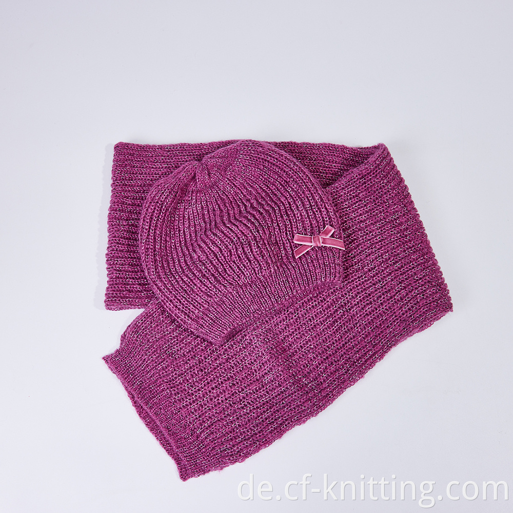 Cf T 0009 Knitted Hat And Scarf 4